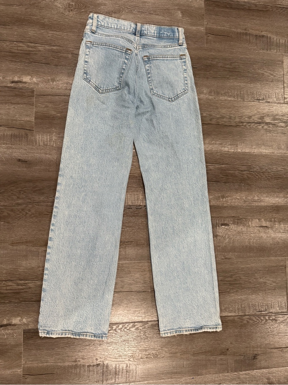 Abercrombie 90s Relaxed High Rise Light Wash Jeans 26R - Picture 14 of 15